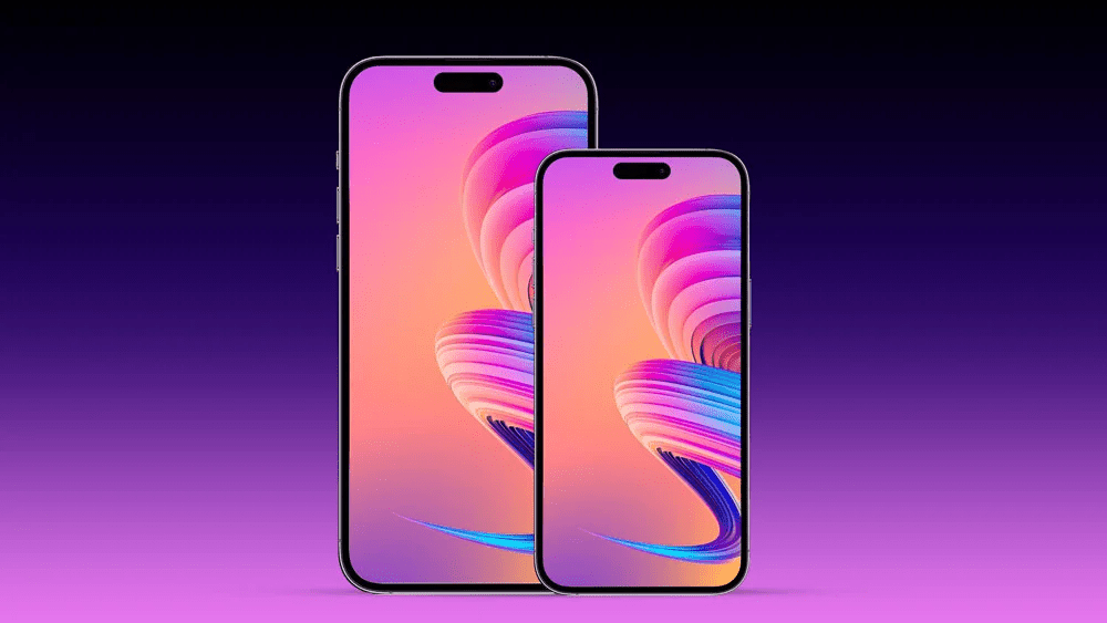 Best iPhone 14 Mockups with Gradient Background