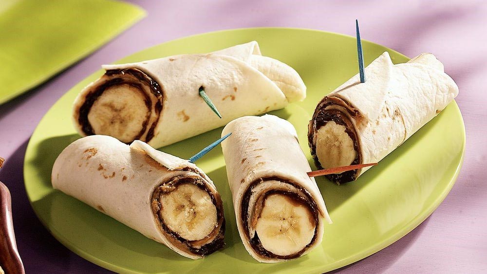 3-Nut Butter and Banana Roll-Ups--Healthy-Breakfast-Ideas-for-Kids